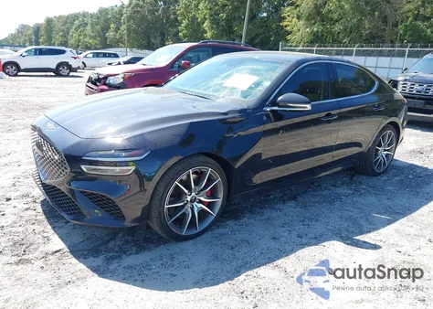 2025 Genesis G70 2.5T Rwd from USA, damaged, VIN KMTG34SC2SU155618